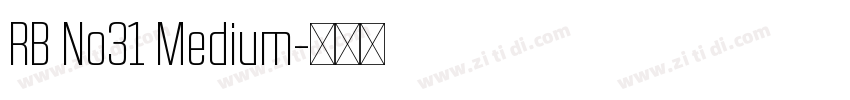 RB No31 Medium字体转换